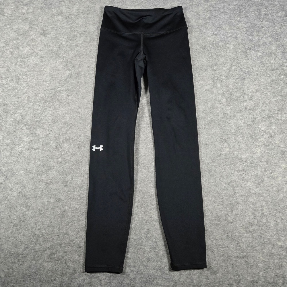Under Armour Womens Black ColdGear Compression Athletic Leggings XS